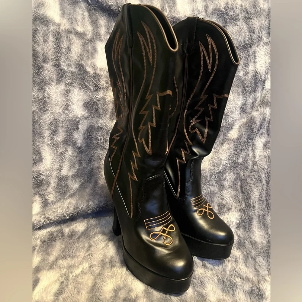 Funtasma Fantasy heeled cowgirl boots - Picture 1 of 5
